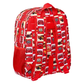 Kooliseljakott Cars Let's race Punane Valge (32 x 38 x 12 cm)